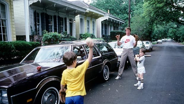 Archie, Cooper and Peyton Manning